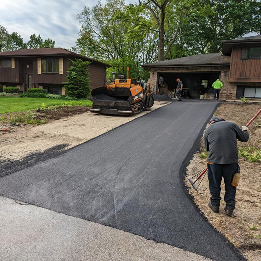 Asphalt replacement in Carol Stream